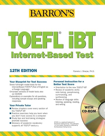 Barron's TOEFL iBT vignette