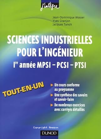 Sciences industrielles pour l'ingénieur vignette