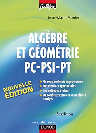 Algèbre et géométrie PC-PSI-PT vignette