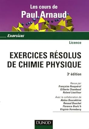 Exercices résolus de chimie physique vignette
