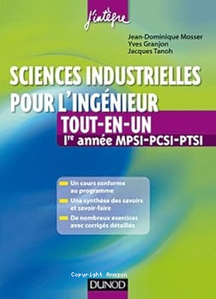 Sciences industrielles pour l'ingénieur vignette