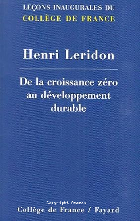 De la croissance zéro au développement durable vignette