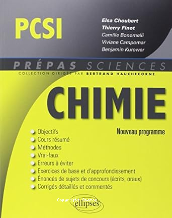 Chimie, PCSI vignette