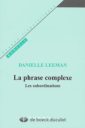 La phrase complexe vignette