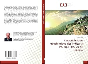 Caractérisation géochimique des indices à Pb, Zn, F, Ba, Cu de Tébessa vignette