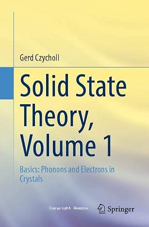 Solid State Theory, Volume 1 vignette